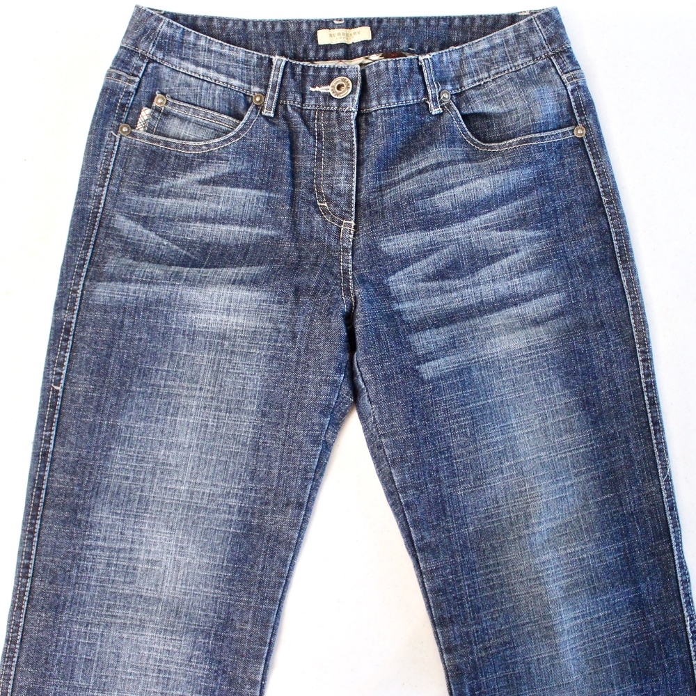 Women's Burberry Straight Wide Leg Jeans! :)